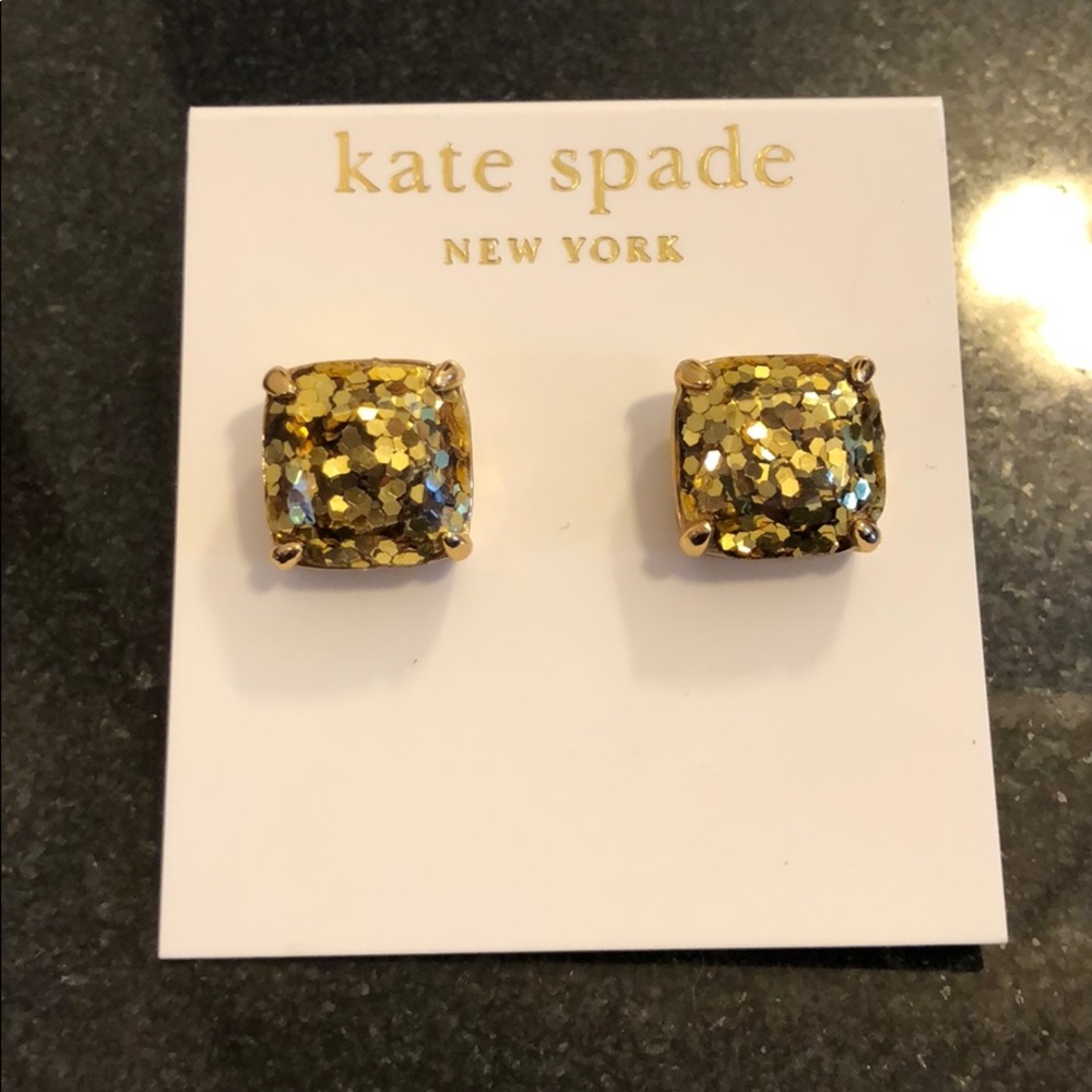 Gold Glitter kate spade ♠️ Earrings